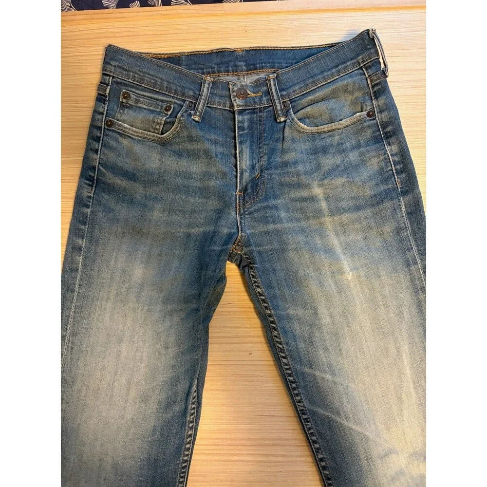 Levi’s 514 Men’s Jeans 29x32 Straight Fit Light Wash Blue Denim